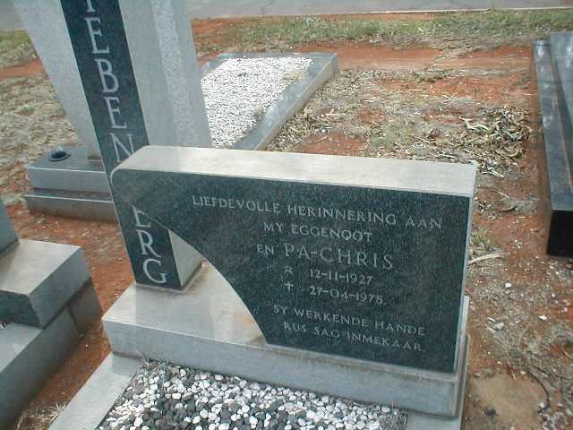 LIEBENBERG Chris 1927-1978