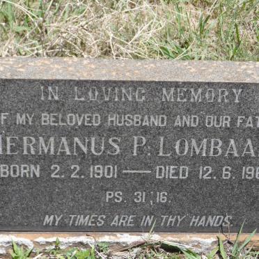 LOMBAARD Hermanus P. 1901-1962