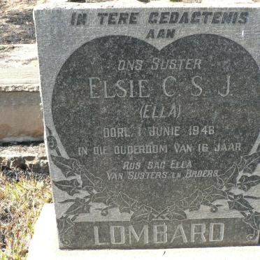 LOMBARD Elsie C.S.J. -1946