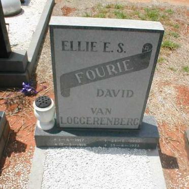 LOGGERENBERG David, van 1916-1973 &amp; Ellie E.S. FOURIE 1917-1995