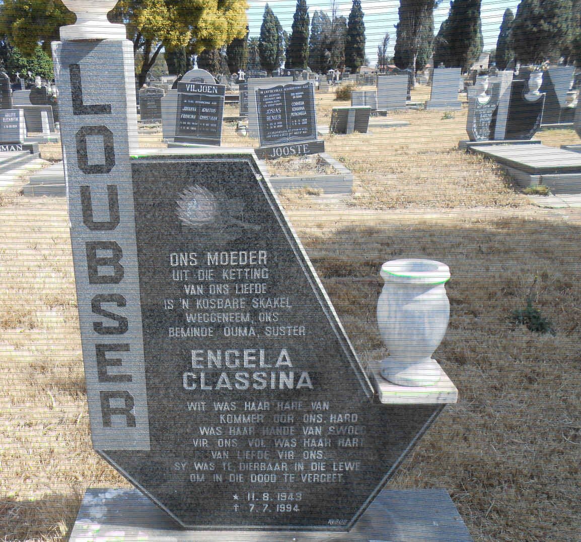 LOUBSER Engela Classina 1943-1994