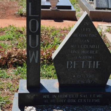 LOUW Johannes Pieter 1914-2002 &amp; Bettie 1918-1977 