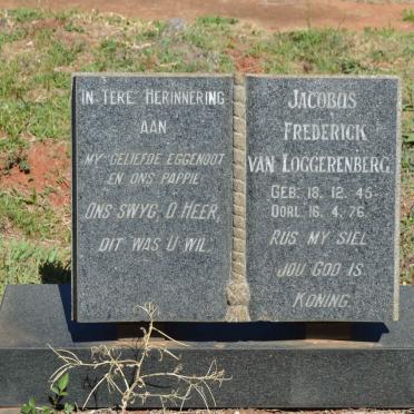 LOGGERENBERG Jacobus Frederick, van 1945-1976