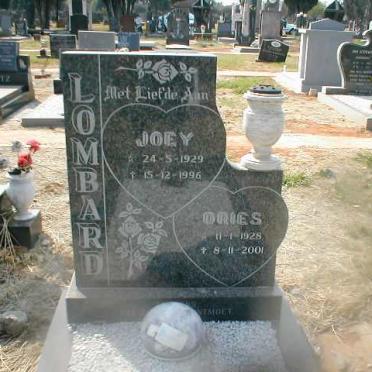 LOMBARD Dries 1928-2001 &amp; Joey 1929-1996