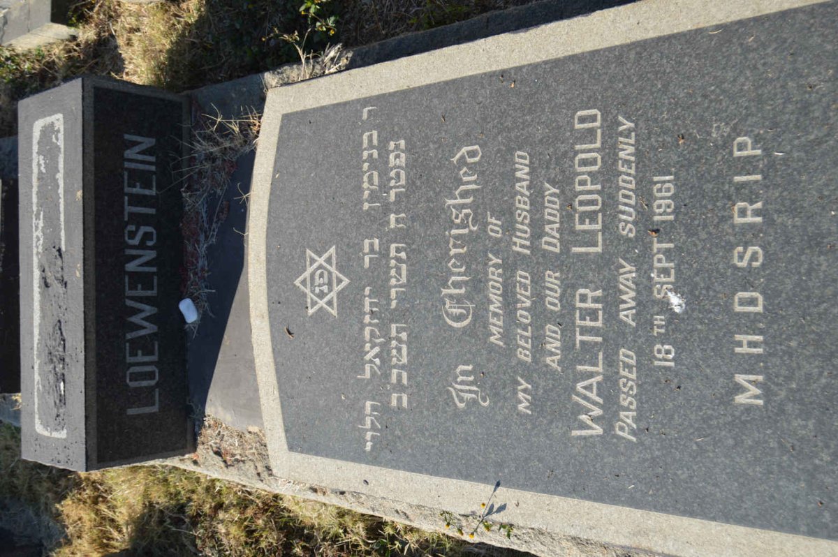 LOEWENSTEIN Walter Leopold -1961