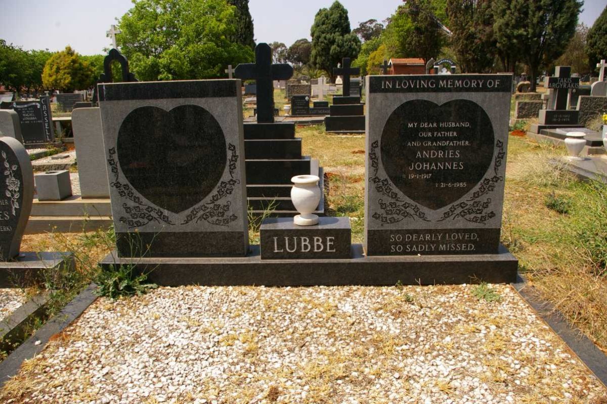 LUBBE Andries Johannes 1917-1985