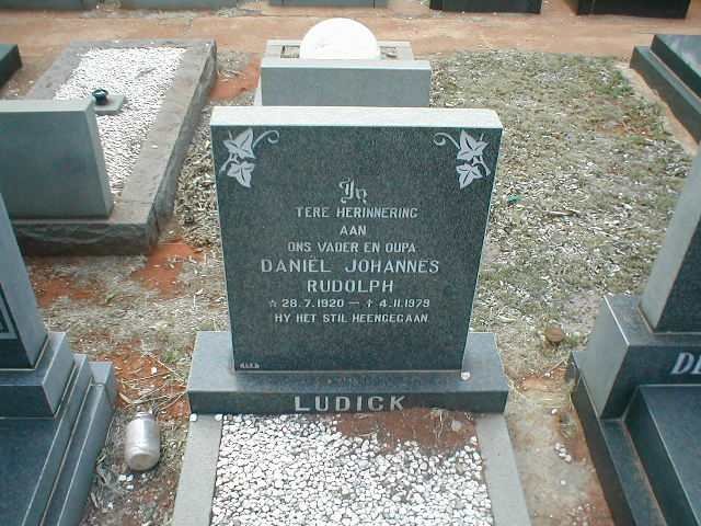 LUDICK Daniel Johannes Rudolph 1920-1979