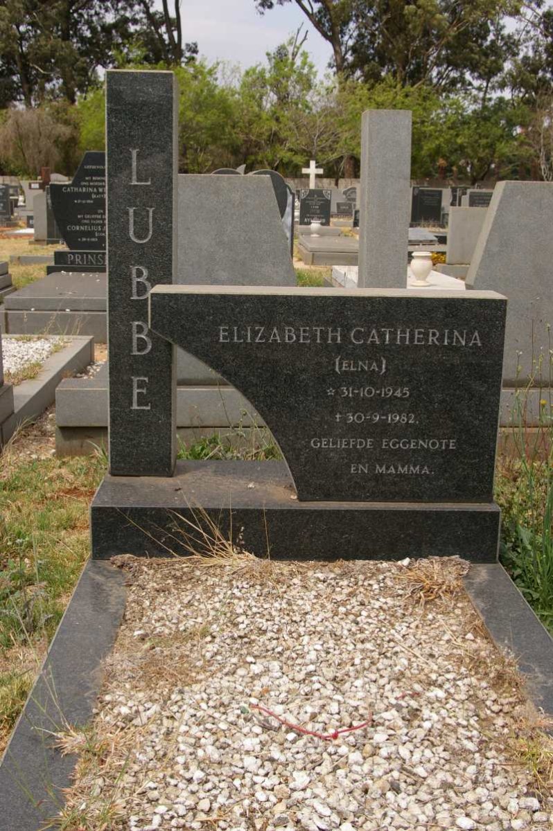 LUBBE Elizabeth Catherina 1945-1982