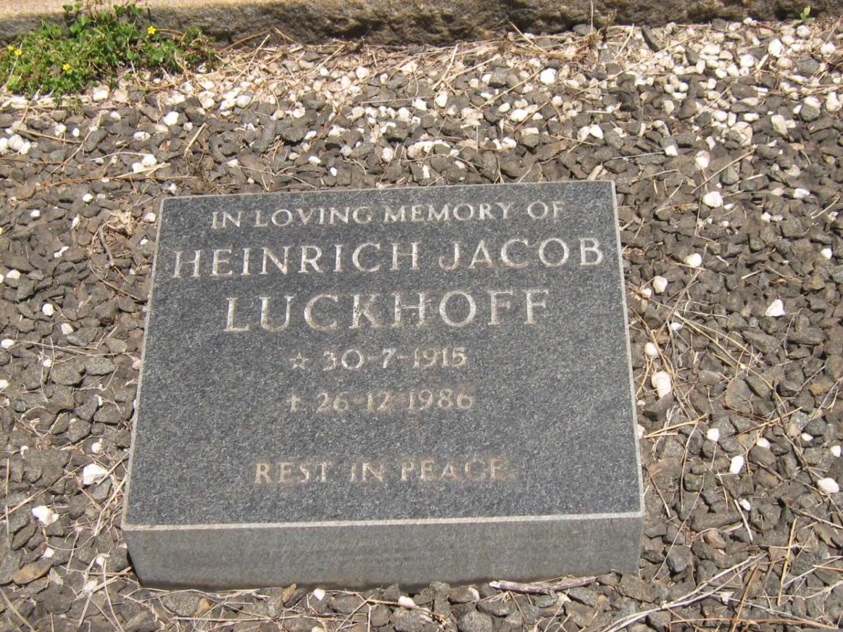 LUCKHOFF Heinrich Jacob 1915-1986