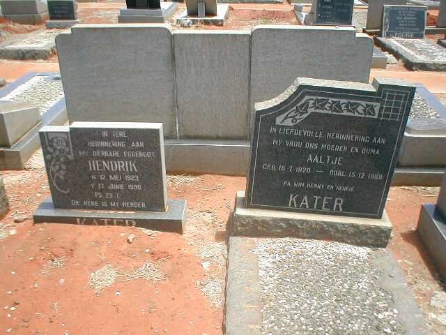 KATER Hendrik 1923-19?0:: KATER Aaltje 1920-19??