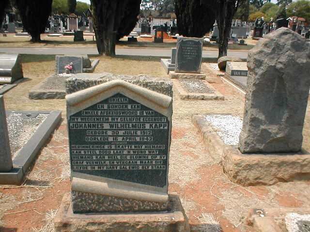 KAPP Johannes Wilhelmus 1912-1942