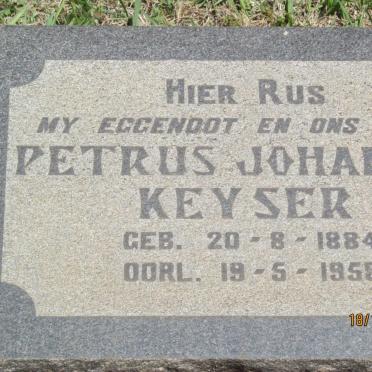 KEYSER Petrus Johannes 1884-1958