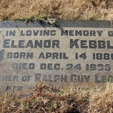 KEBBLE Eleanor 1880-1935