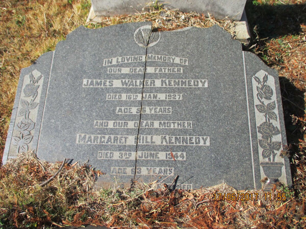 KENNEDY James Walker -1927 &amp; Margaret Hill -1944