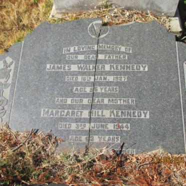 KENNEDY James Walker -1927 &amp; Margaret Hill -1944