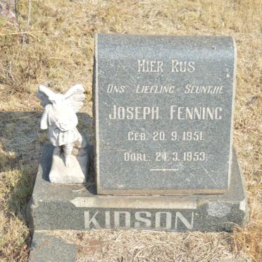 KIDSON Joseph Fenning 1951-1953
