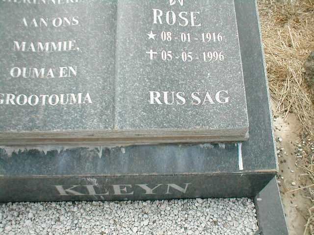 KLEYN Rose 1916-1996