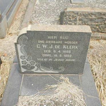 KLERK C.W.J., de 1885-1968
