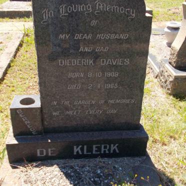 KLERK Diederik Davies, de 1909-1965