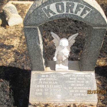 KORFF Charles George 1950-1950