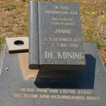 KONING Jannie, de 1972-1990