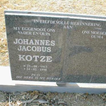 KOTZE Johannes Jacobus 1913-1998