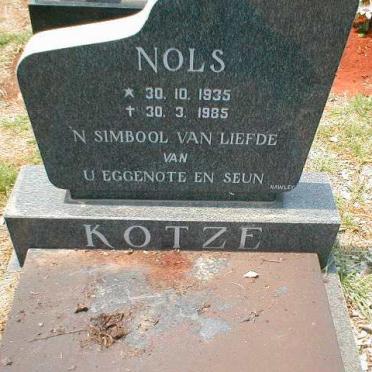 KOTZE Nols 1935-1985