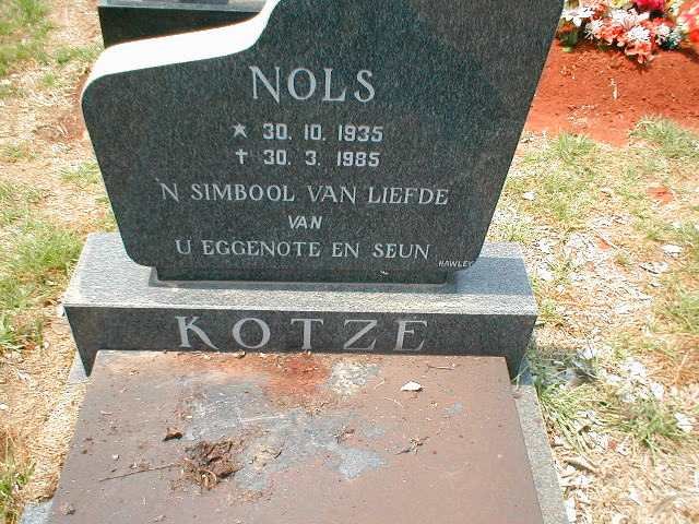 KOTZE Nols 1935-1985