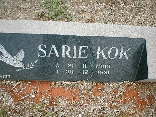 KOK Sarie 1903-1991