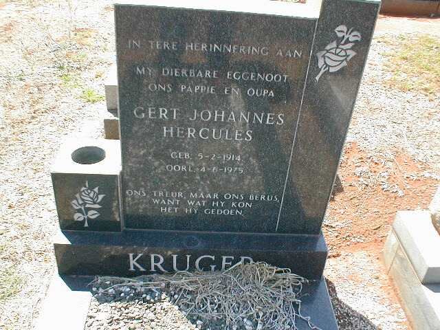 KRUGER Gert Johannes Hercules 1914-1975