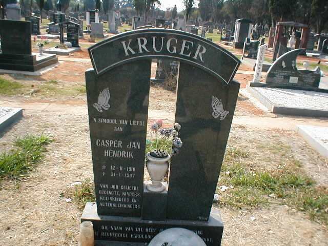 KRUGER Casper Jan Hendrik 1910-1997