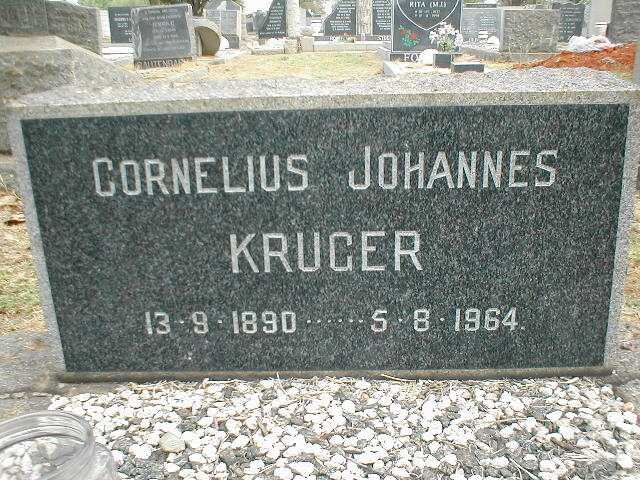 KRUGER Cornelius Johannes 1890-1964
