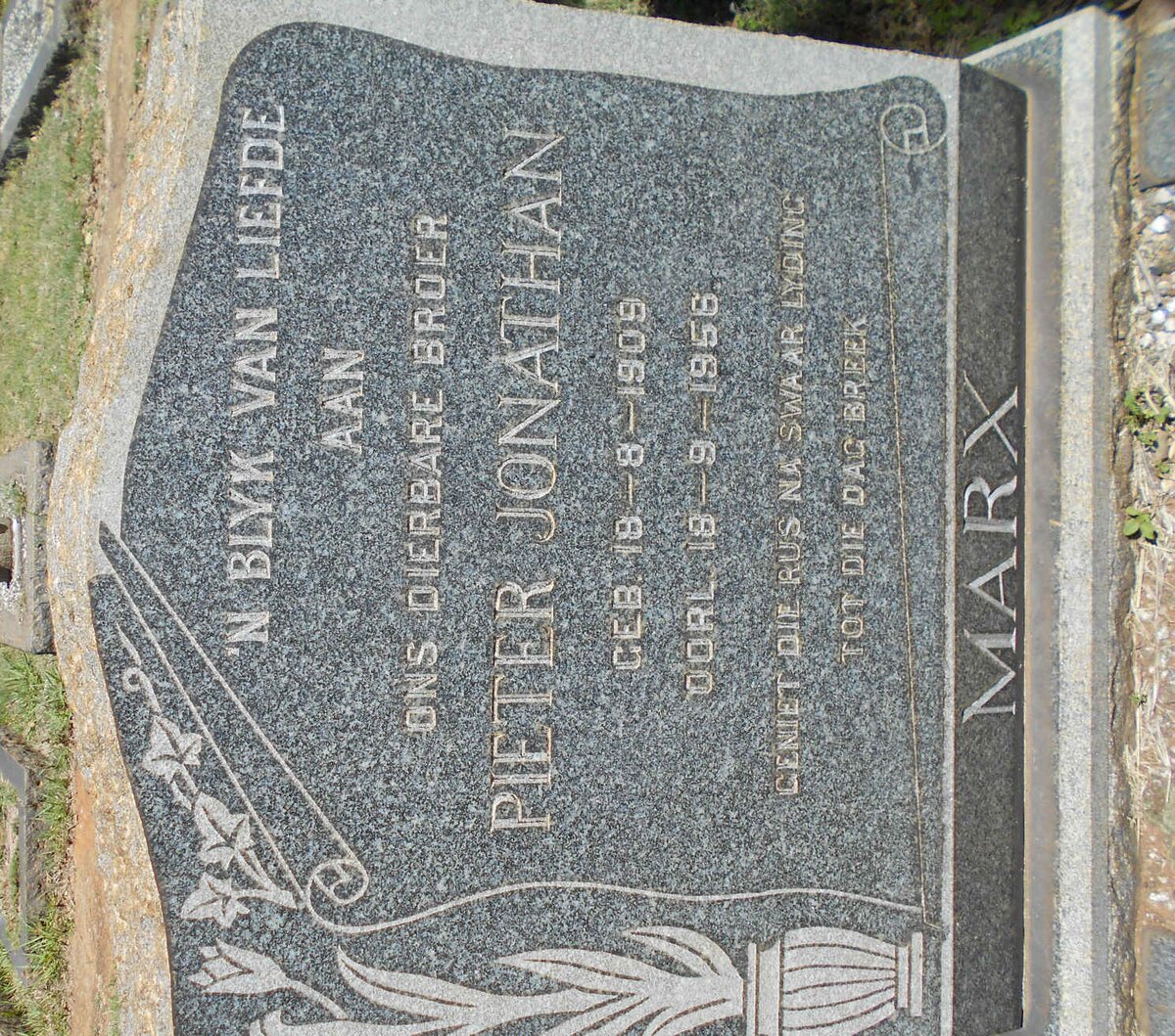 MARX Pieter Jonathan 1909-1956