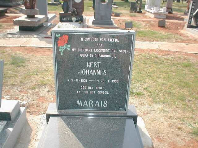 MARAIS Gert Johannes 1931-1998