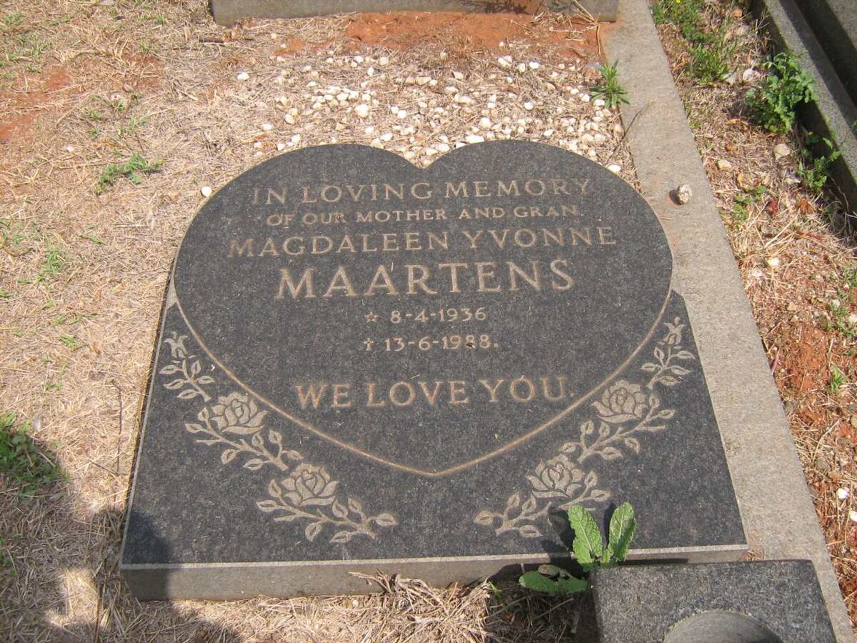 MAARTENS Magdaleen Yvonne 1936-1988