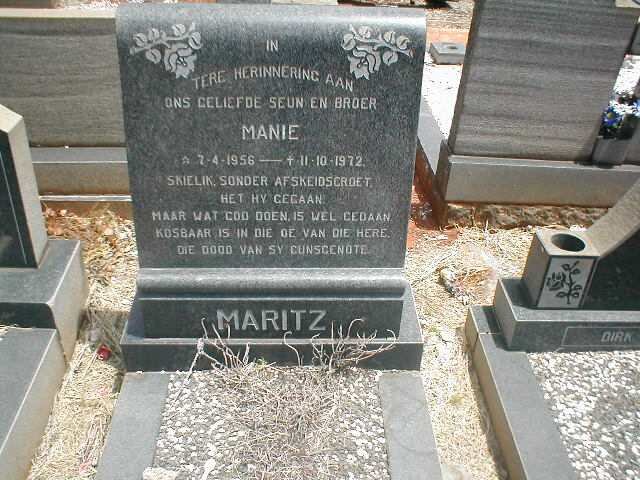 MARITZ Manie 1956-1972