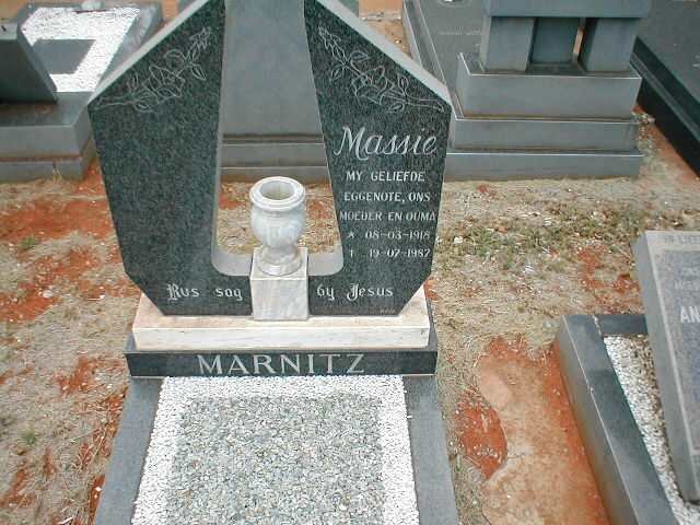 MARNITZ Massie 1918-1987
