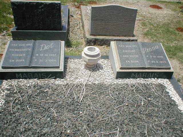 MARAIS Hennie 1900-1969 &amp; Dot 1907-1984