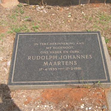 MAARTENS Rudolph Johannes 1933-1981