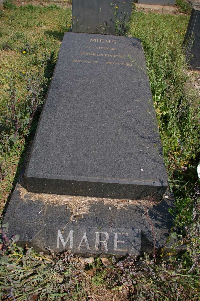 MARÉ Miems 1929-1977
