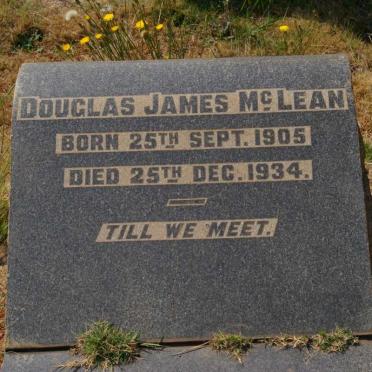 McLEAN Douglas James 1905-1934