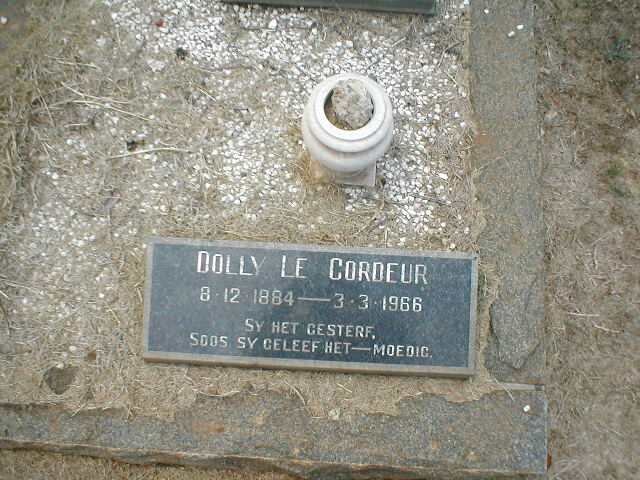 CORDEUR Dolly, le 1884-1966