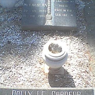 McLACHLAN ? 1899-1935 :: LE CORDEUR Dolly 1884-1966