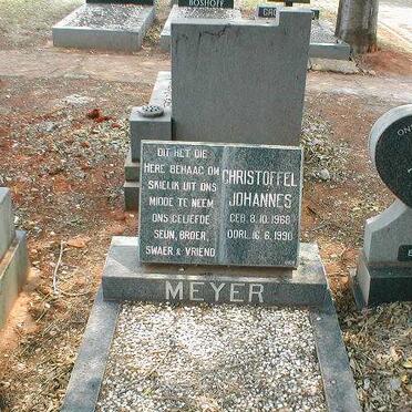 MEYER Christoffel Johannes 1968-1990