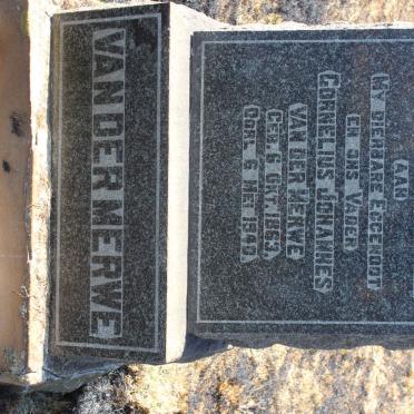 MERWE Cornelius Johannes, van der 1863-1940