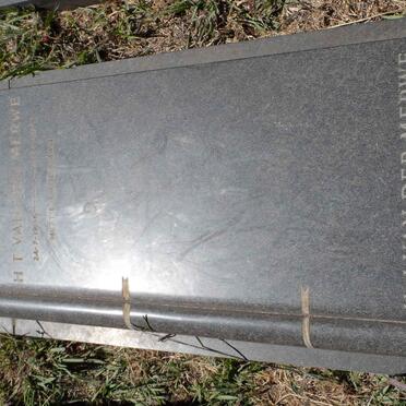 MERWE H.T., van der 1906-1976 &amp; H.J. 1923-1996