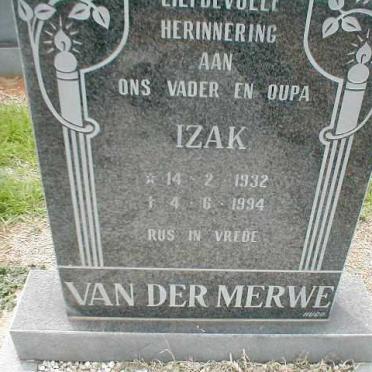 MERWE Izak, van der 1932-1994