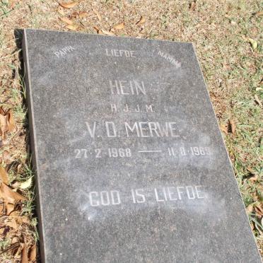 MERWE H.J.J.M., v.d. 1968-1969