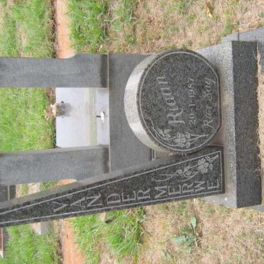 MERWE Riaan, van der -1987