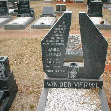 MERWE James Ritchard, van der 1923-1990